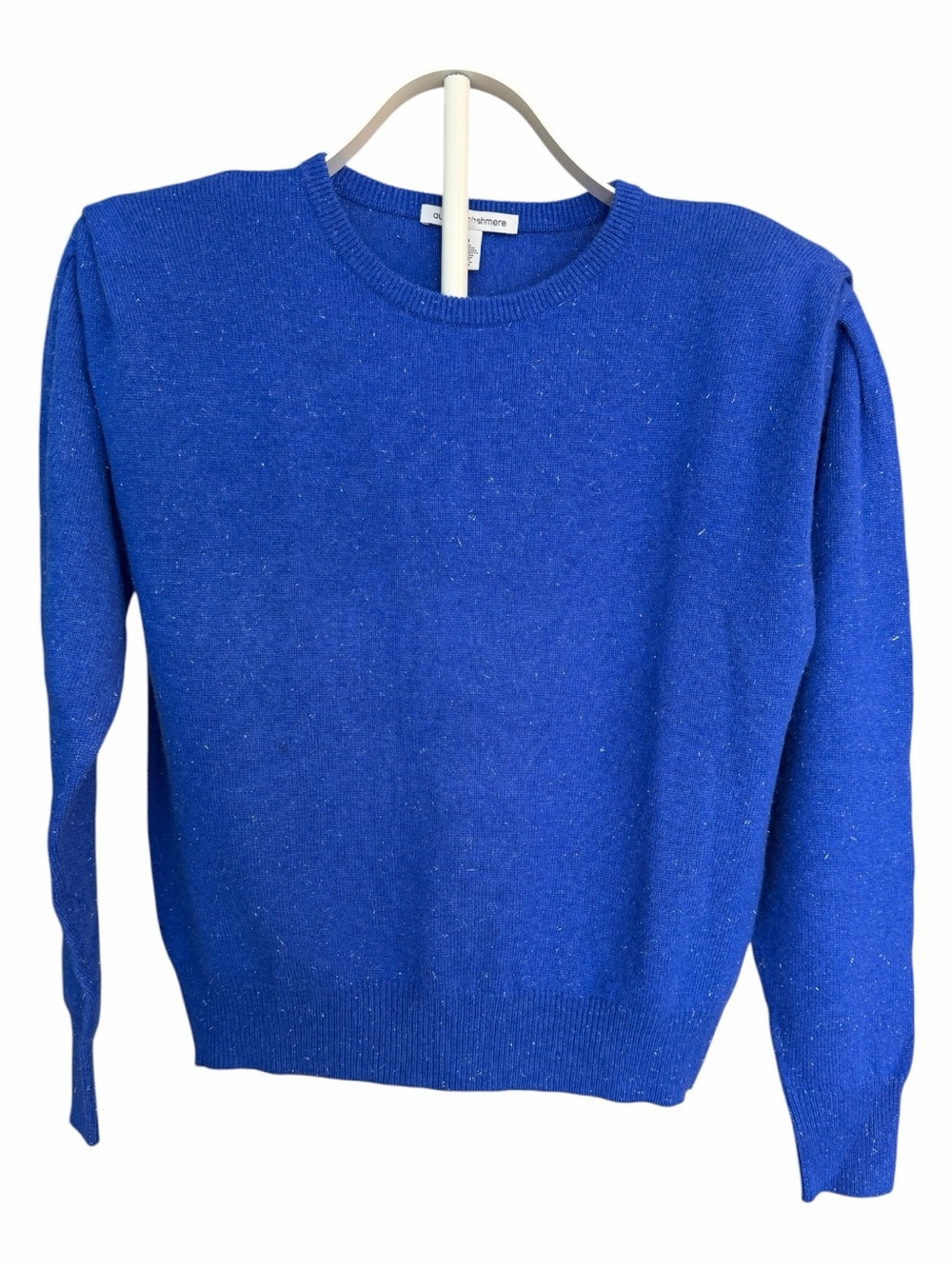 B1-3 Autumn Cashmere Blue with silver Sparkle Sweater